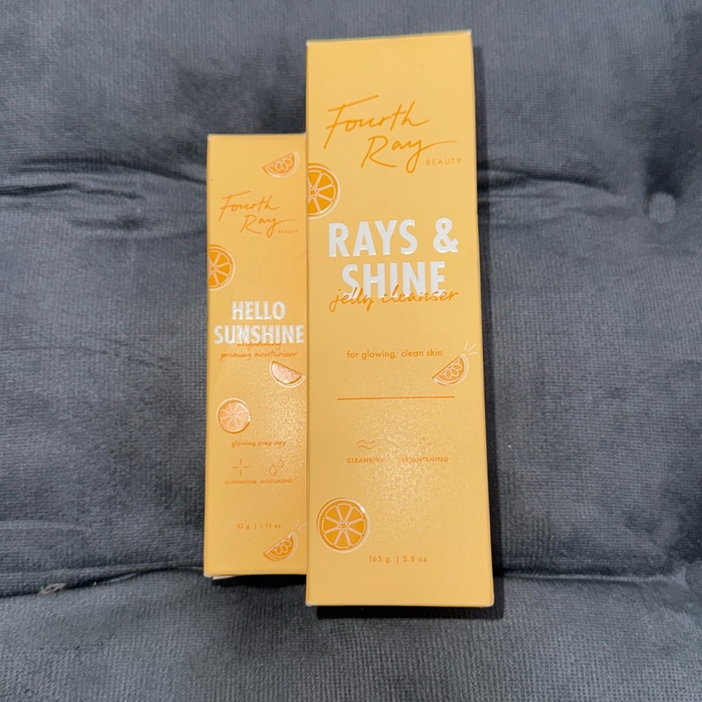 Fourth Ray Beauty Rays & Shine Jelly Cleanser and Hello Sunshine Moisturizer